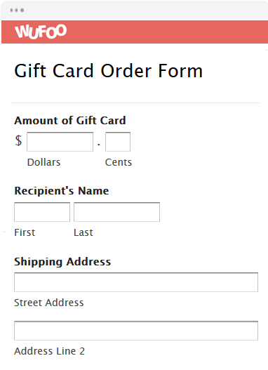 Online Order Form Templates | Wufoo Online Order Form Templates | Wufoo