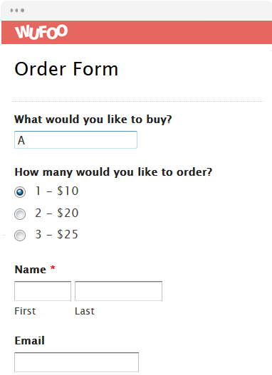 Online Order Form Templates | Wufoo Online Order Form Templates | Wufoo