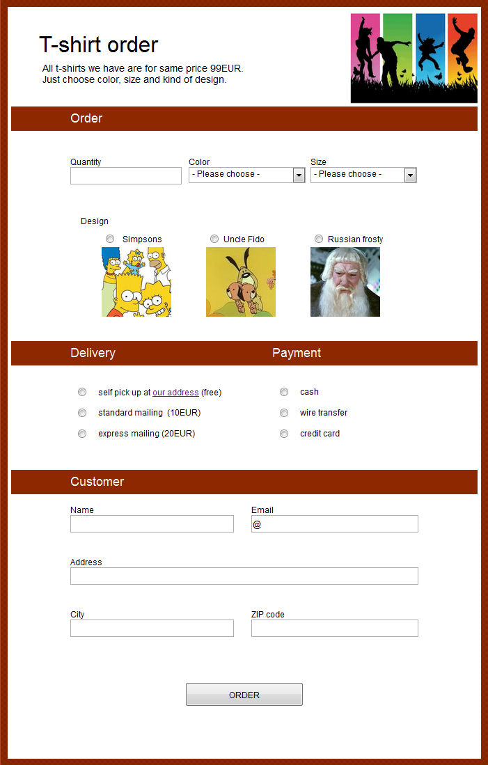 Order Form Template Order Form Template