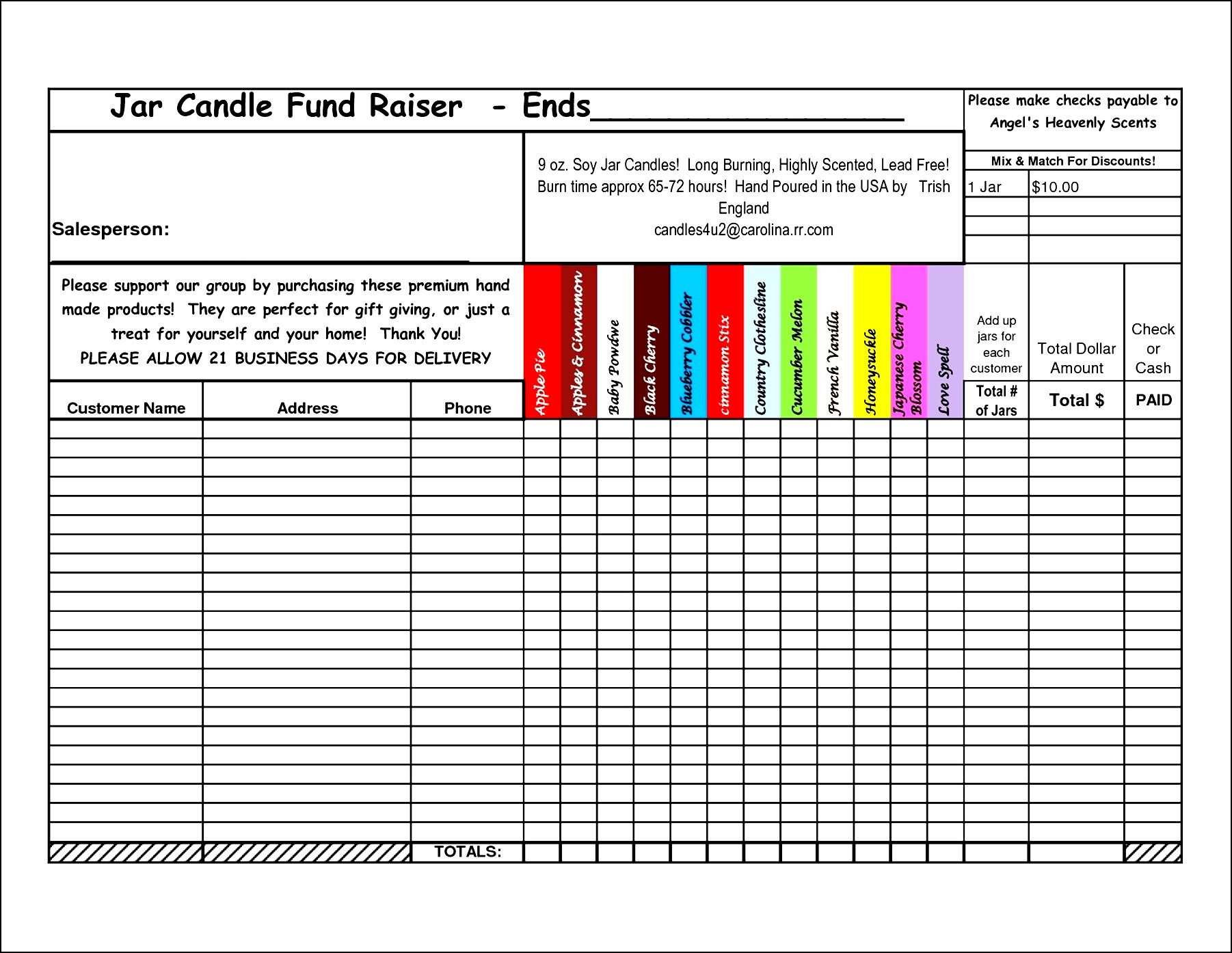 Free Fundraiser Order Form Template Excel | Besttemplates123 Best Free Fundraiser Order Form Template Excel | Besttemplates123 Best