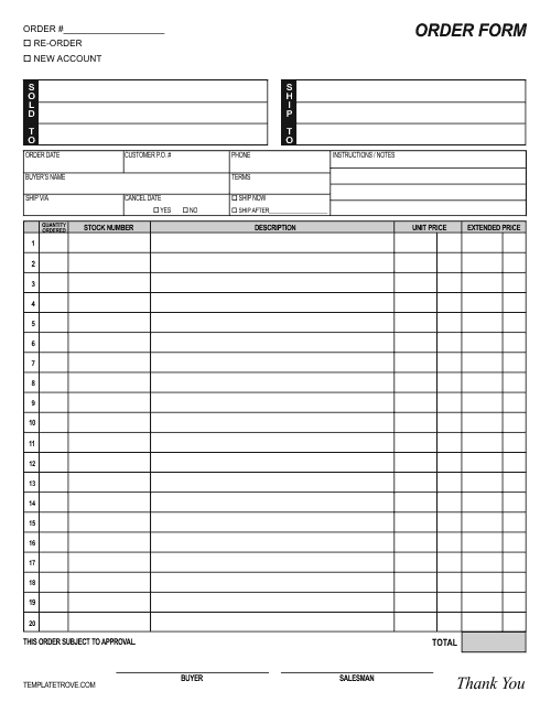 order sheets template Kleo.beachfix.co order sheets template Kleo.beachfix.co