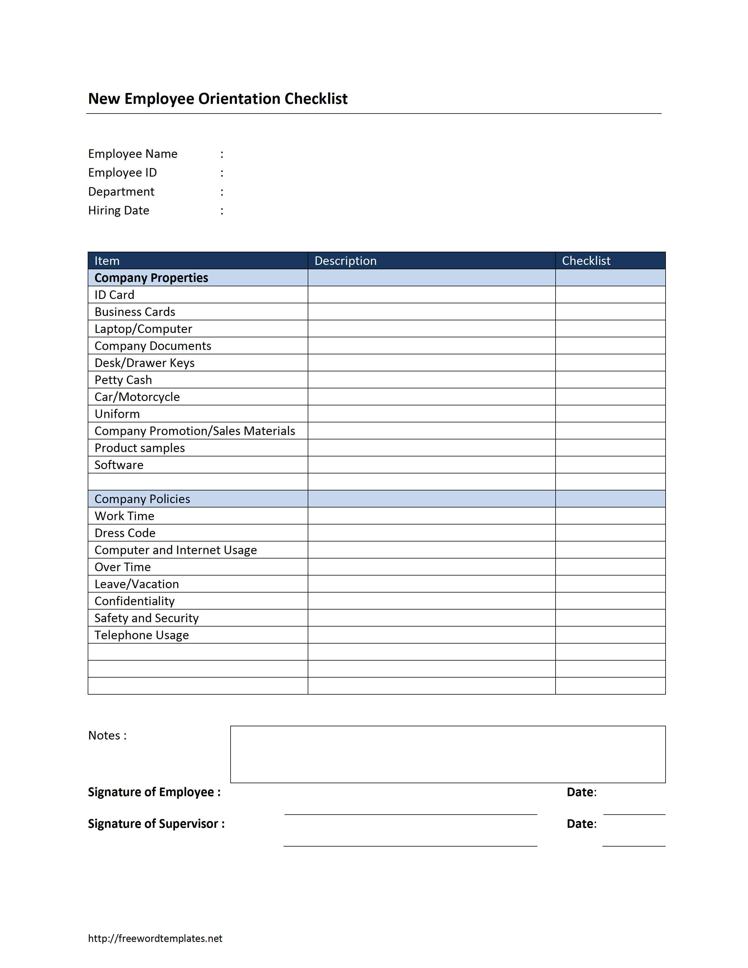 New employee orientation checklist Templates | HR & work stuff New employee orientation checklist Templates | HR & work stuff