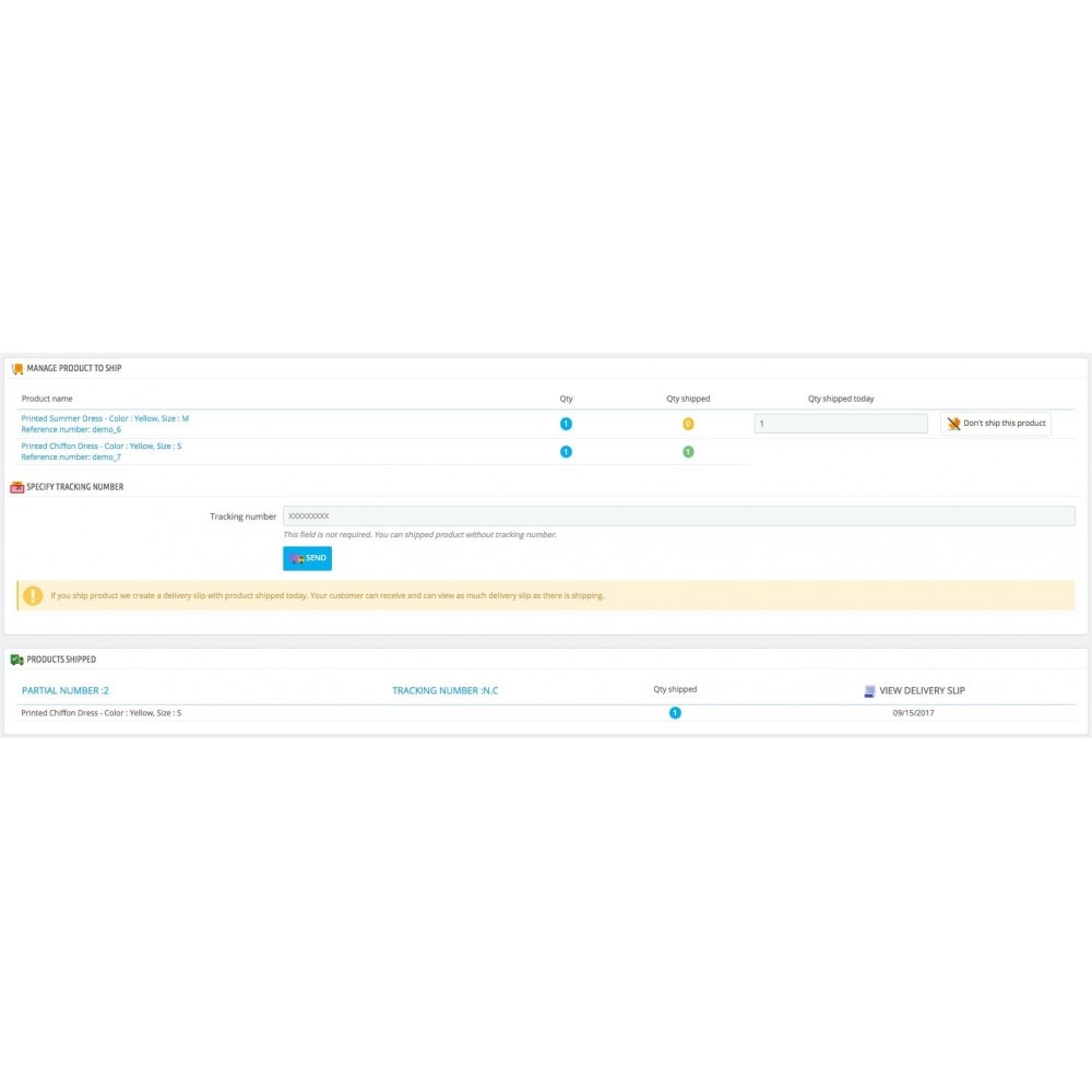 Partial Shipment/Delivery Remaining order PrestaShop Addons Partial Shipment/Delivery Remaining order PrestaShop Addons
