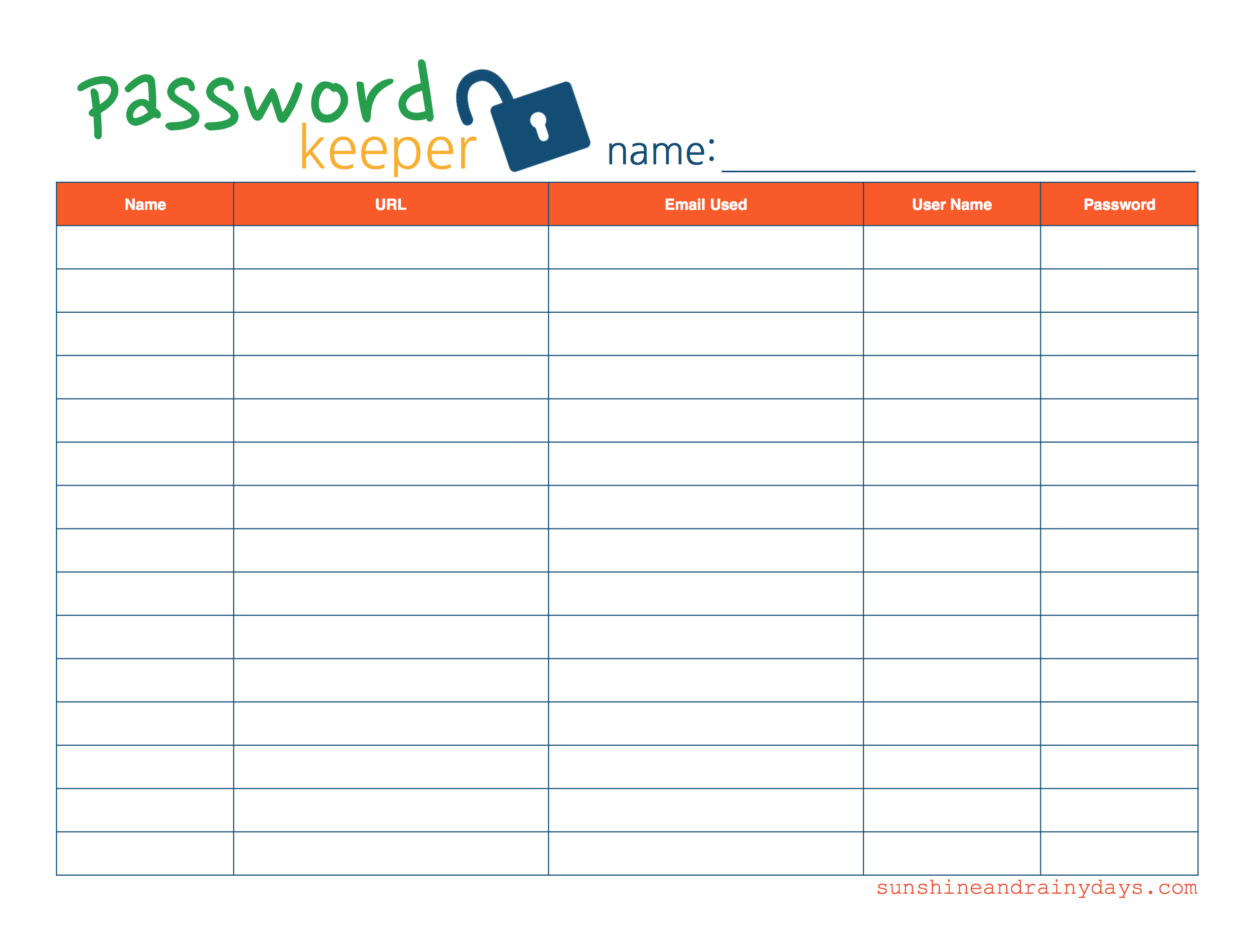 free printable password organizer template Kleo.beachfix.co free printable password organizer template Kleo.beachfix.co