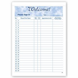 Amazon.: Patient Sign in Sheets, 8 1/2 Amazon.: Patient Sign in Sheets, 8 1/2