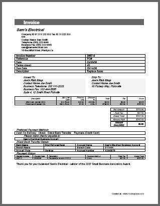 payment invoice template April.onthemarch.co payment invoice template April.onthemarch.co