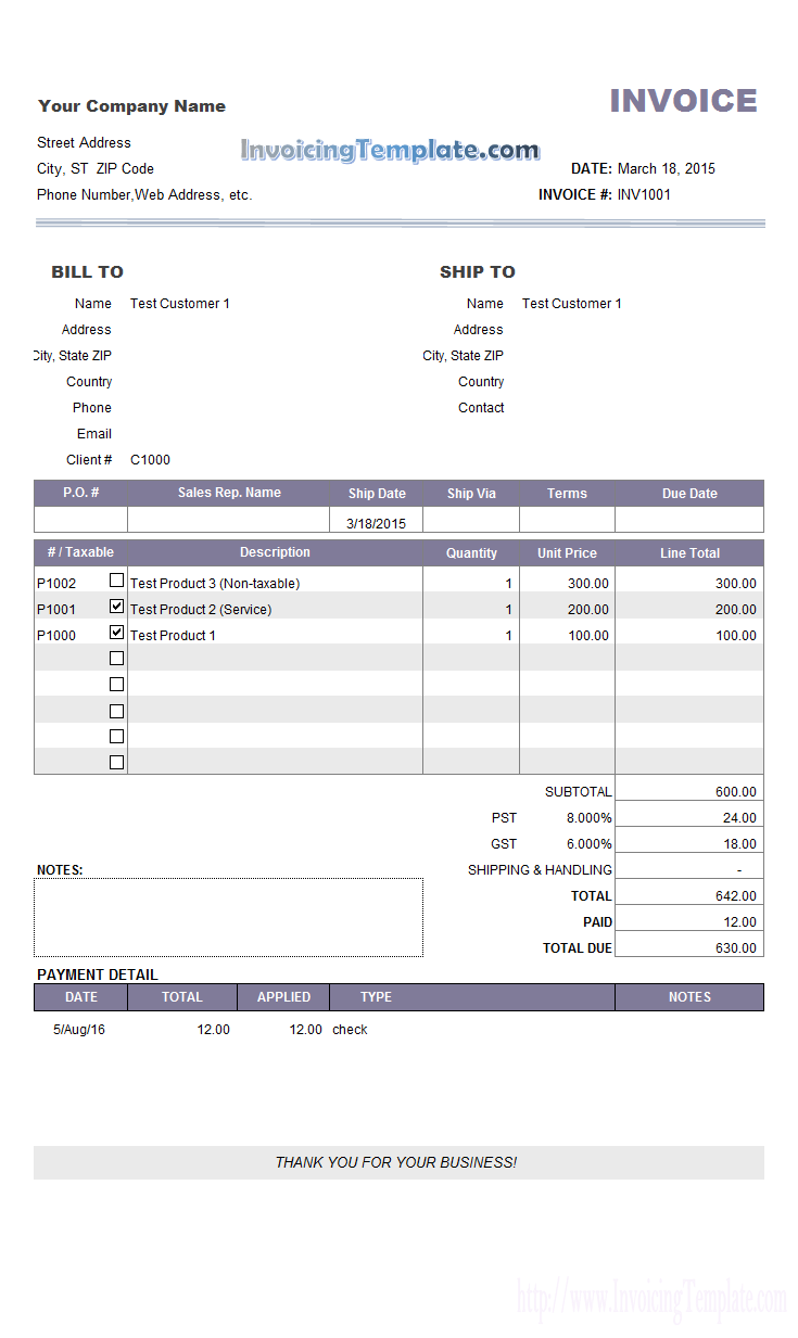 payment invoice template April.onthemarch.co payment invoice template April.onthemarch.co