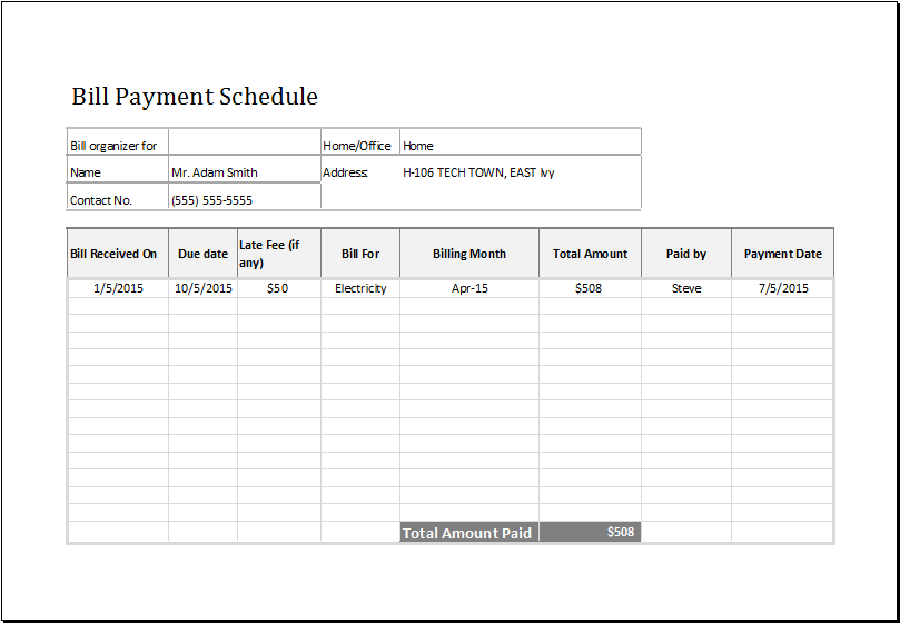 monthly payment template April.onthemarch.co monthly payment template April.onthemarch.co