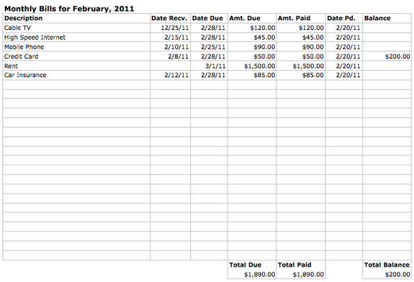Club Tracking Payments Template Club Tracking Payments Template