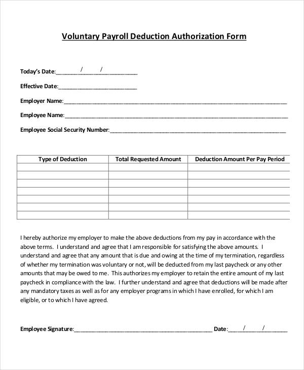 payroll agreement template download employee payroll deduction payroll agreement template download employee payroll deduction