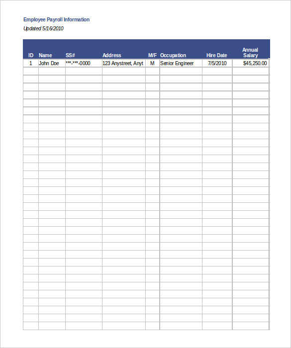 15+ Payroll Templates PDF, Word, Excel | Free & Premium Templates 15+ Payroll Templates PDF, Word, Excel | Free & Premium Templates