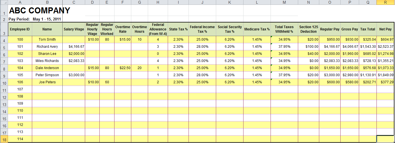 free payroll template excel Boat.jeremyeaton.co free payroll template excel Boat.jeremyeaton.co