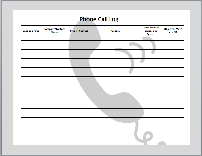 15+ Call Log Templates DOC, PDF, Excel | Free & Premium Templates 15+ Call Log Templates DOC, PDF, Excel | Free & Premium Templates