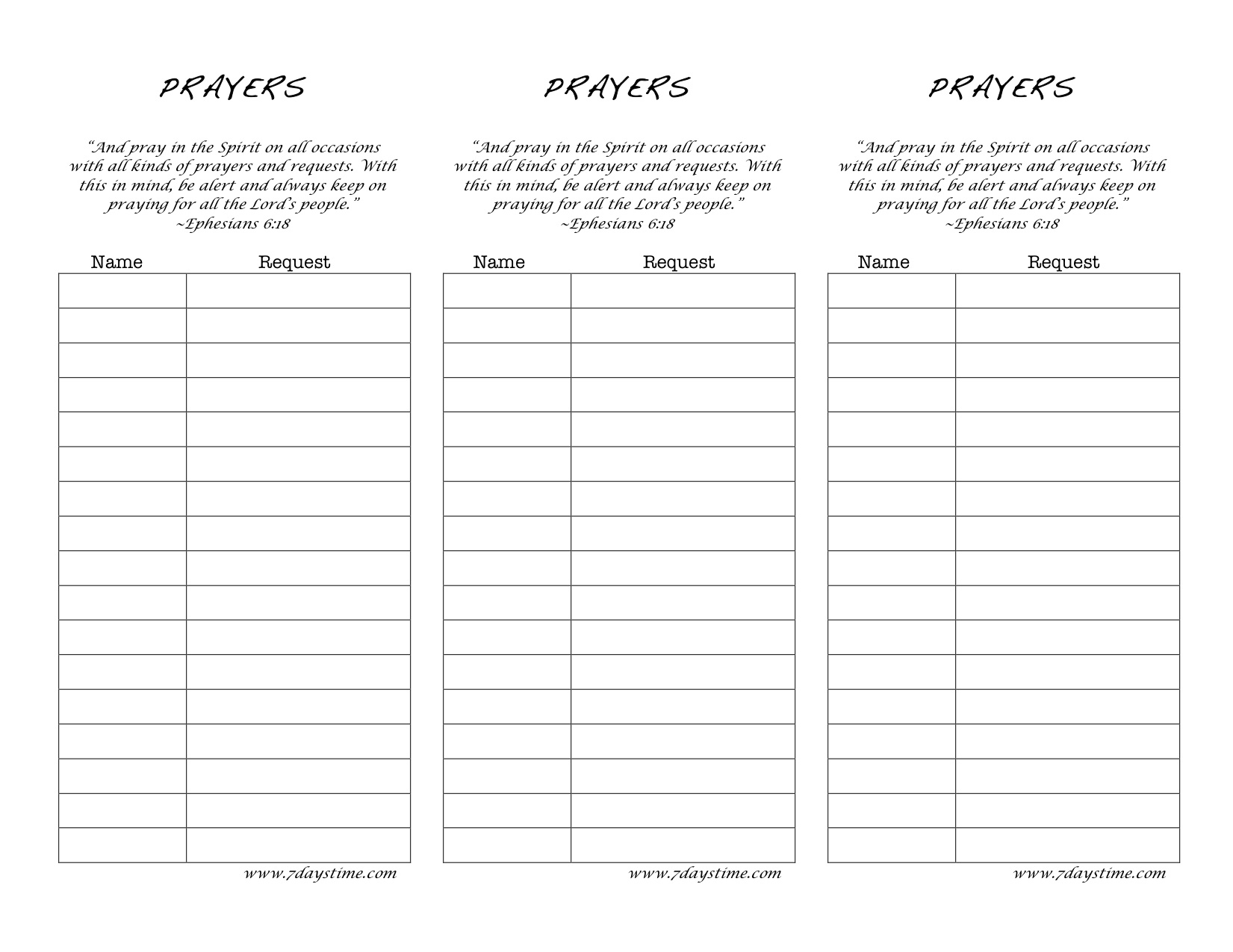 Prayer List Template 8+ Free Word, Excel, PDF Format Download Prayer List Template 8+ Free Word, Excel, PDF Format Download