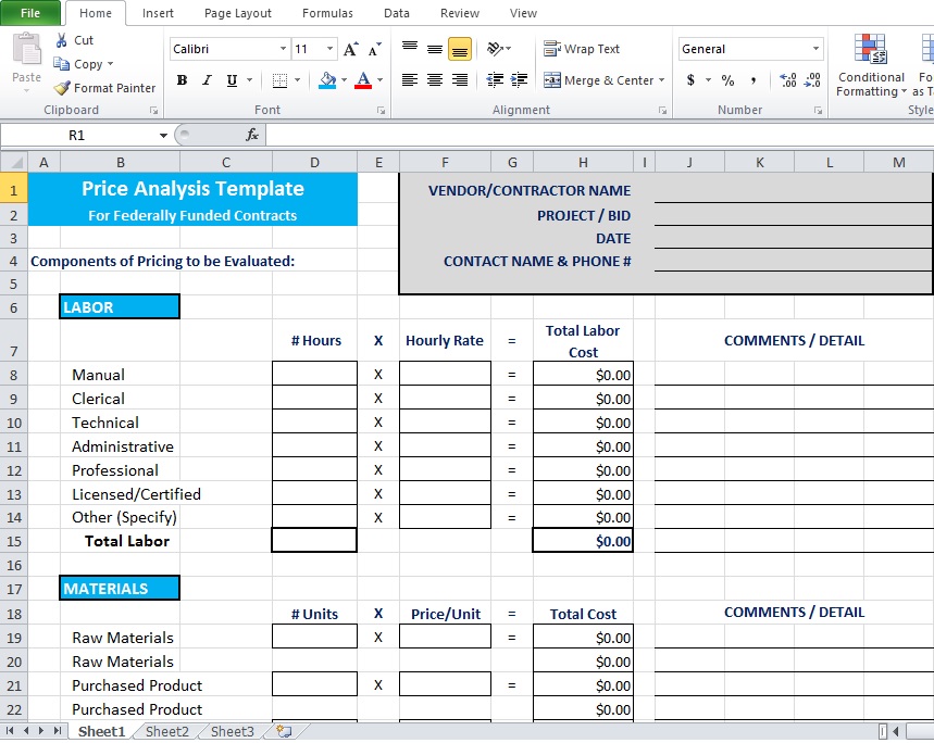 Price Comparison and Analysis Excel Template for Small Business Price Comparison and Analysis Excel Template for Small Business