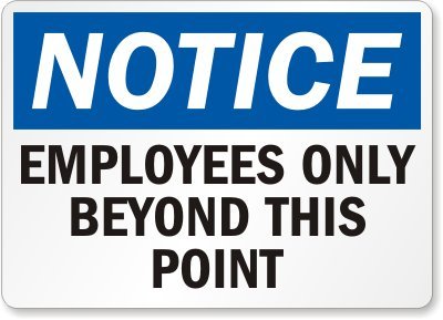 Printable Employees Only Sign Printable Employees Only Sign