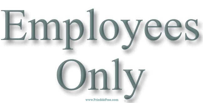 No Admittance, Employees Only Sign Restricted Area, SKU: S 0049 No Admittance, Employees Only Sign Restricted Area, SKU: S 0049