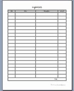 printable expense sheets April.onthemarch.co printable expense sheets April.onthemarch.co