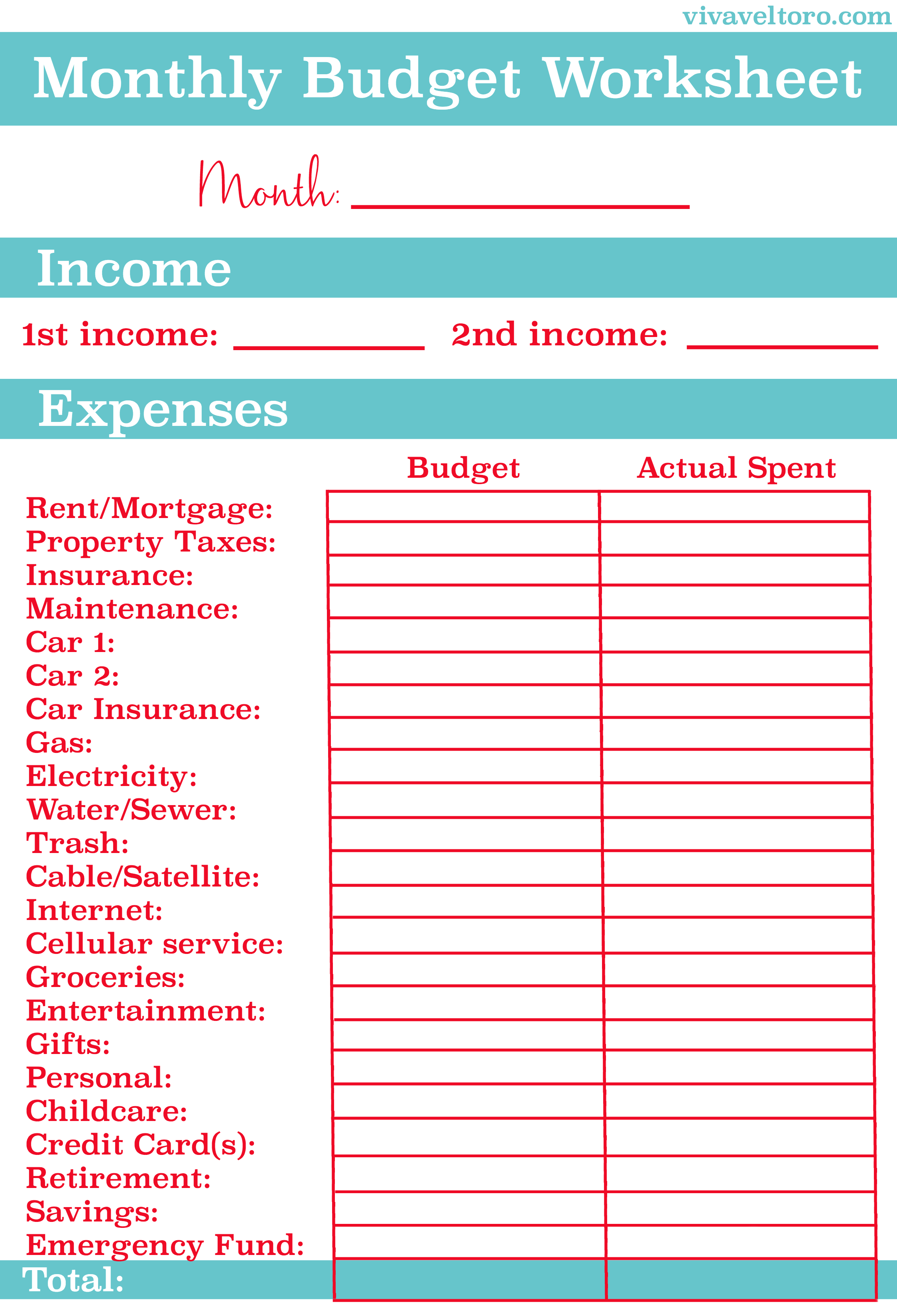 Monthly Budget Worksheet Printable Bills Spreadsheet Striking Monthly Budget Worksheet Printable Bills Spreadsheet Striking