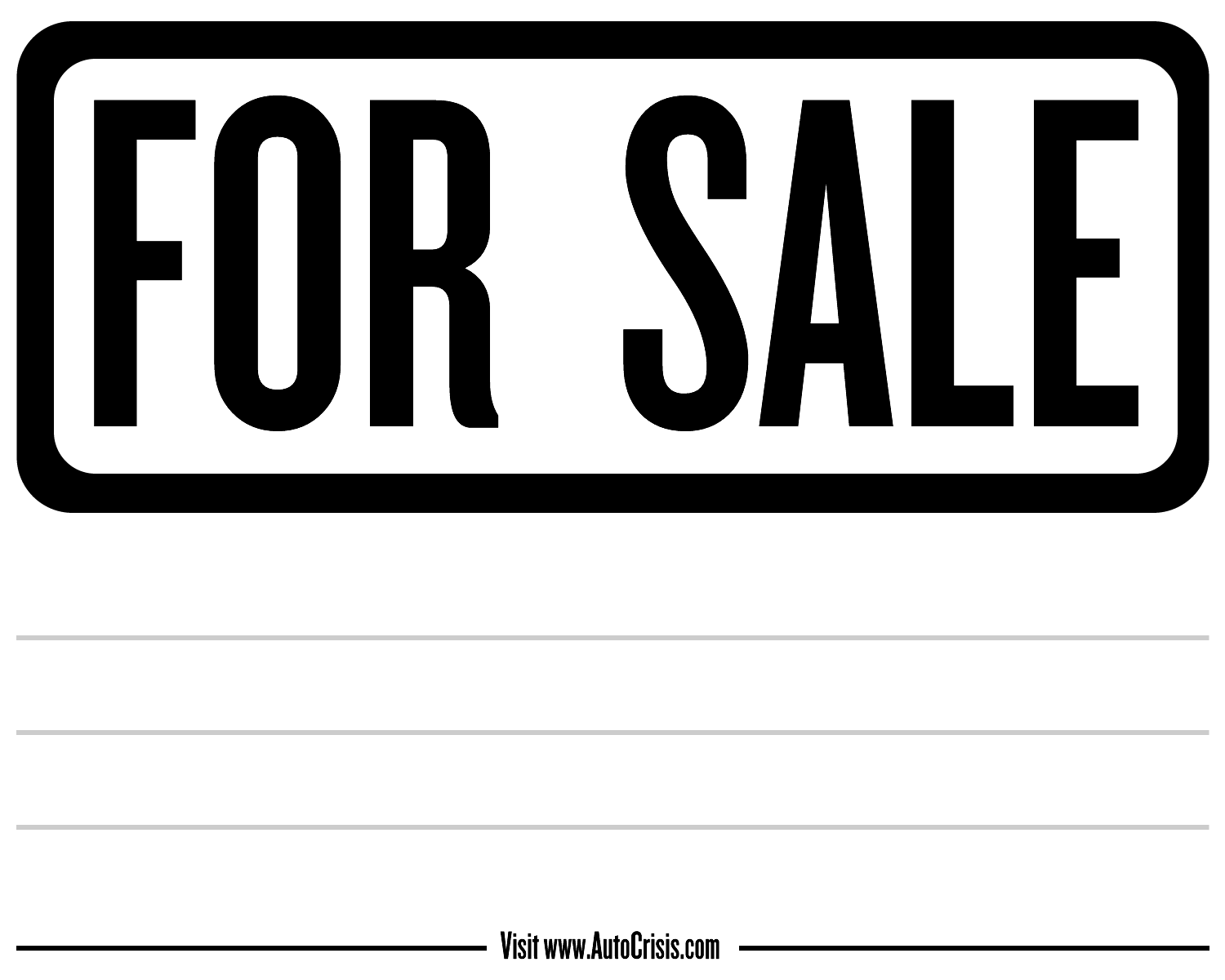 Printable For Sale Signs Printable For Sale Signs