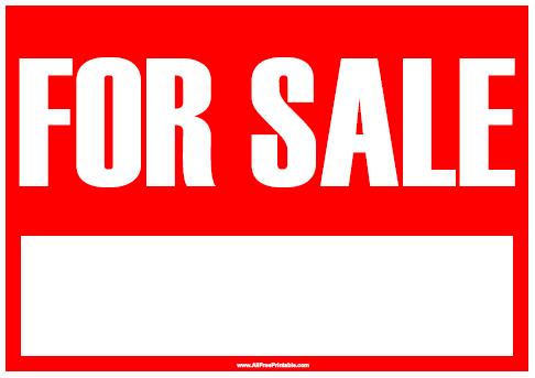 Printable For Sale Signs Printable For Sale Signs