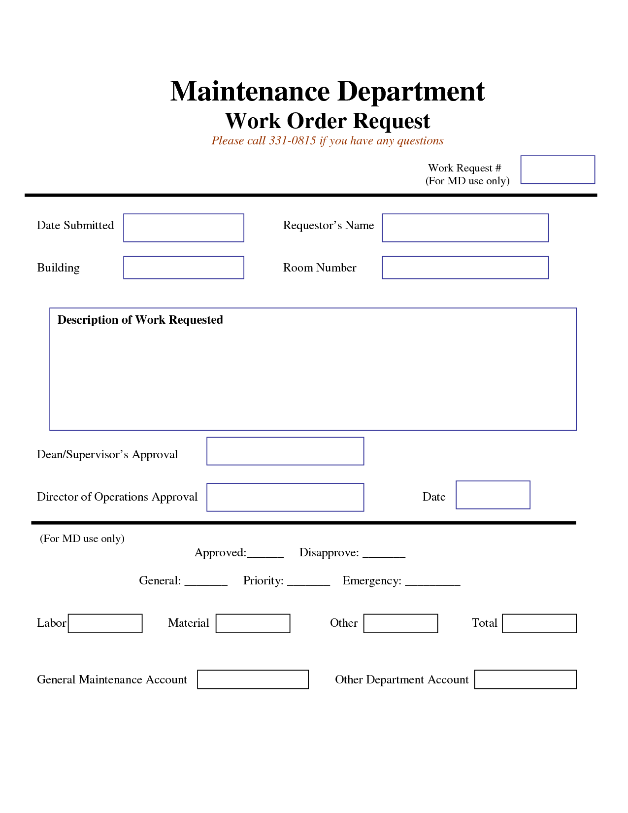 work request form | Maintenance Work Order Request Form | work work request form | Maintenance Work Order Request Form | work