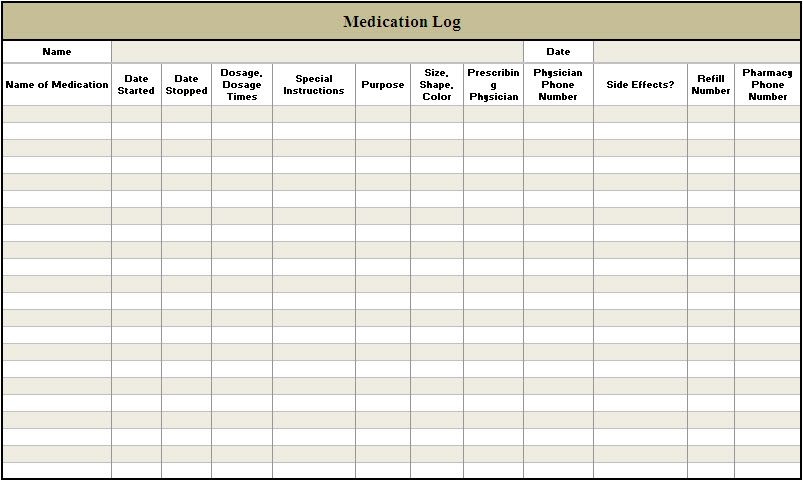 medication log sheets Kleo.beachfix.co medication log sheets Kleo.beachfix.co