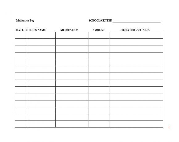 medication log sheet template medication log sheet template