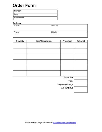 Sales Order Form | Order form | Pinterest | Order form, Free Sales Order Form | Order form | Pinterest | Order form, Free
