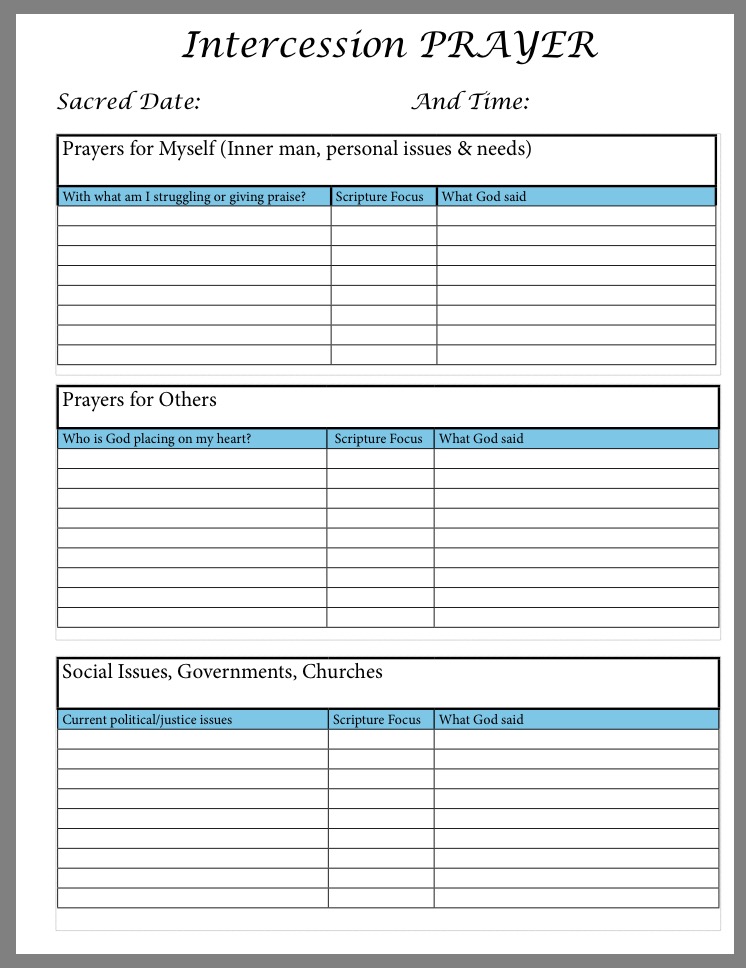 Printable Prayer Journal Template Page RunHoly Printable Prayer Journal Template Page RunHoly