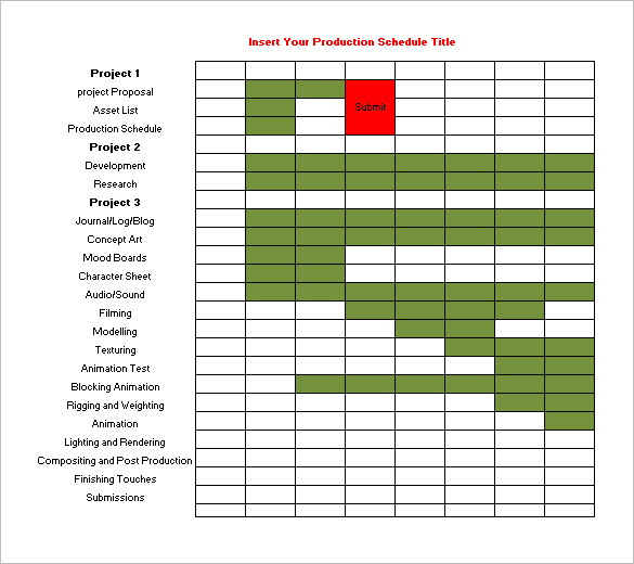 13+ Production Schedule Templates PDF, DOC | Free & Premium 13+ Production Schedule Templates PDF, DOC | Free & Premium