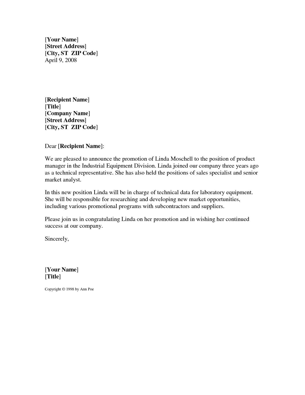 Promotion Announcement Email Template Job Promotion Announcement Promotion Announcement Email Template Job Promotion Announcement