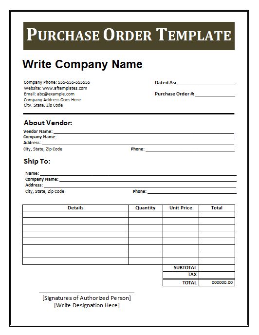 37 Free Purchase Order Templates in Word & Excel 37 Free Purchase Order Templates in Word & Excel