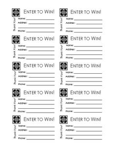 raffle entry form template Gecce.tackletarts.co raffle entry form template Gecce.tackletarts.co