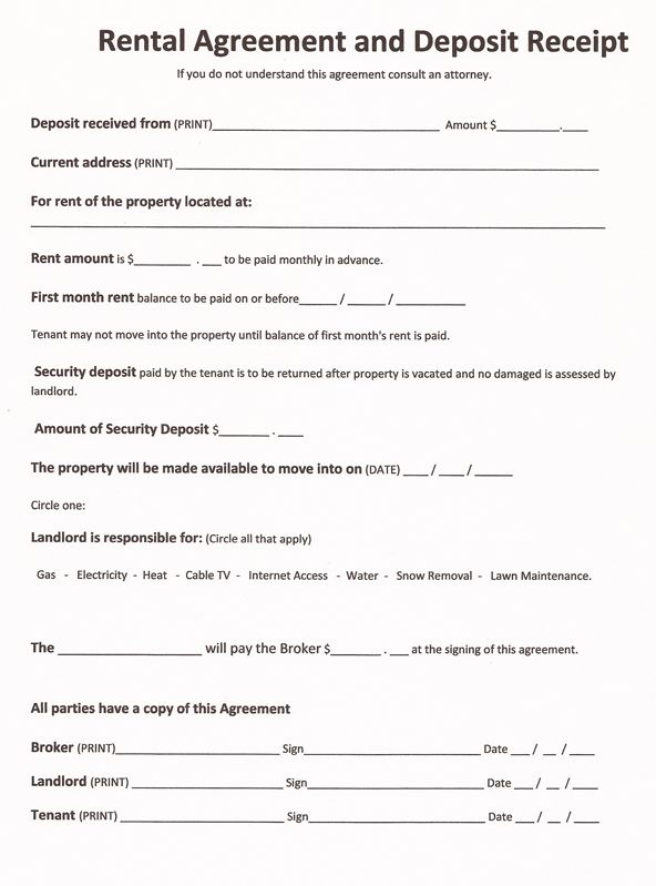 Free Rental Forms To Print | Free and Printable Rental Agreement Free Rental Forms To Print | Free and Printable Rental Agreement