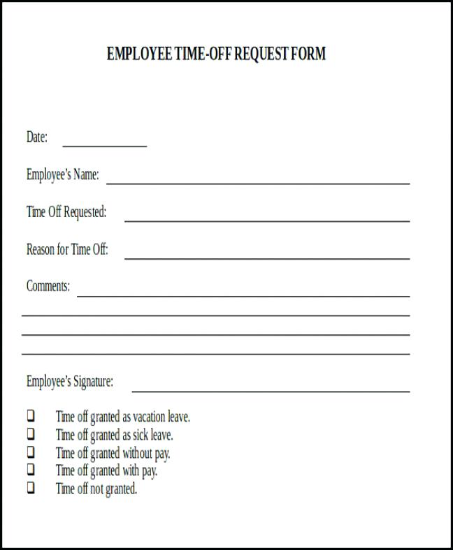 request for time off template Boat.jeremyeaton.co request for time off template Boat.jeremyeaton.co