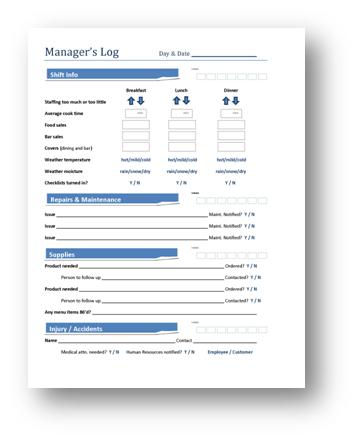 Restaurant Communication – How to use a Manager's Log to get Restaurant Communication – How to use a Manager's Log to get