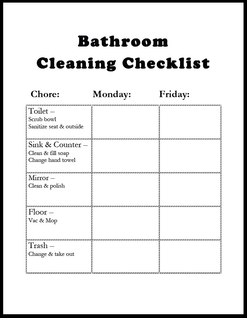 Restaurant Restroom Cleaning Checklist | Restaurant Management Restaurant Restroom Cleaning Checklist | Restaurant Management