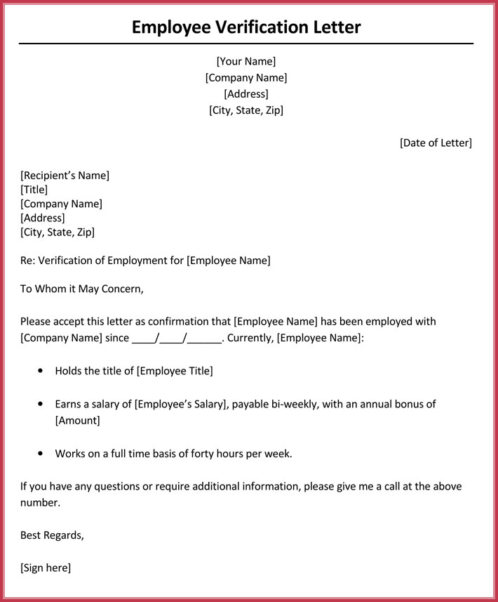 Salary Verification Letter for Proof of Income | Rocket Lawyer Salary Verification Letter for Proof of Income | Rocket Lawyer