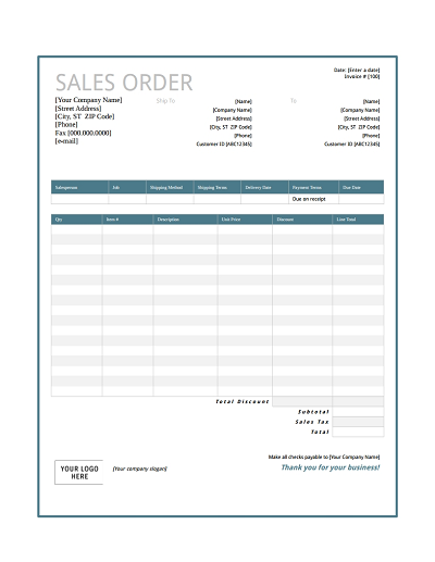 Sales Order Template: Free Download, Edit, Fill, Create and Print Sales Order Template: Free Download, Edit, Fill, Create and Print