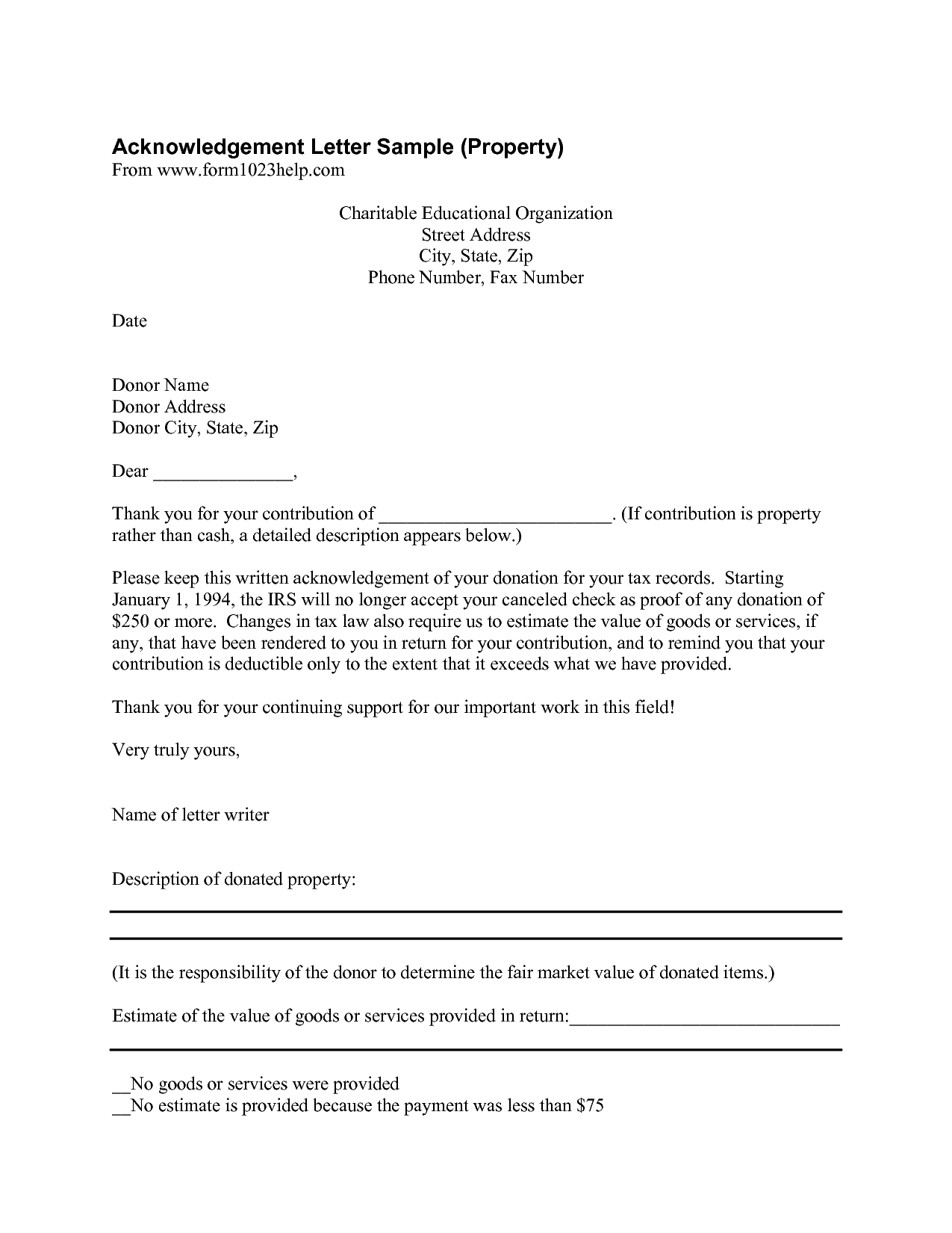 contribution letter template   Kleo.beachfix.co