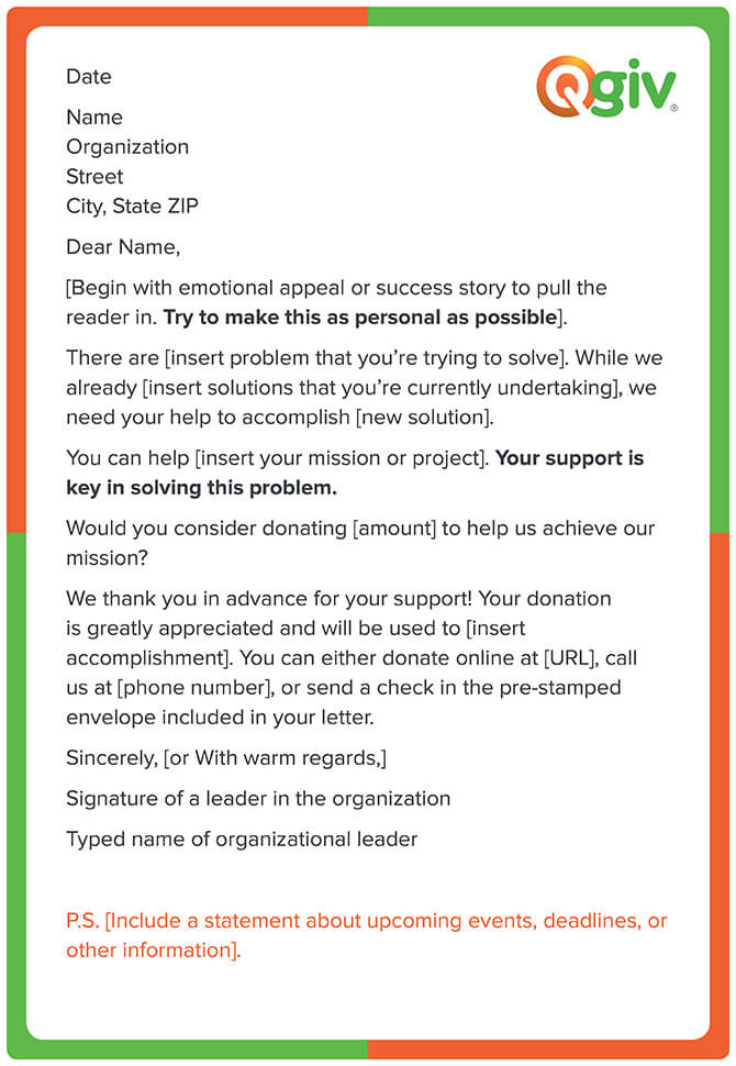 donor letter template   Kleo.beachfix.co
