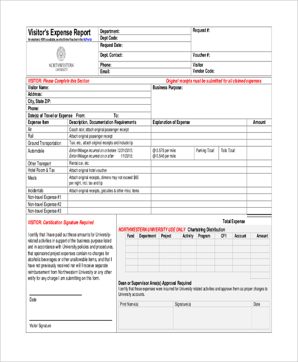 27+ Expense Report Templates PDF, DOC | Free & Premium Templates 27+ Expense Report Templates PDF, DOC | Free & Premium Templates