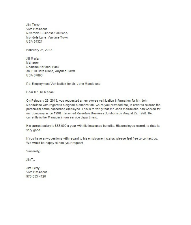40 Proof of Employment Letters, Verification Forms & Samples 40 Proof of Employment Letters, Verification Forms & Samples