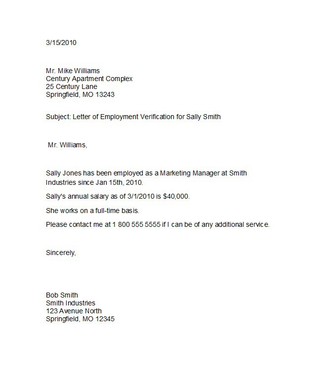 40 Proof of Employment Letters, Verification Forms & Samples 40 Proof of Employment Letters, Verification Forms & Samples