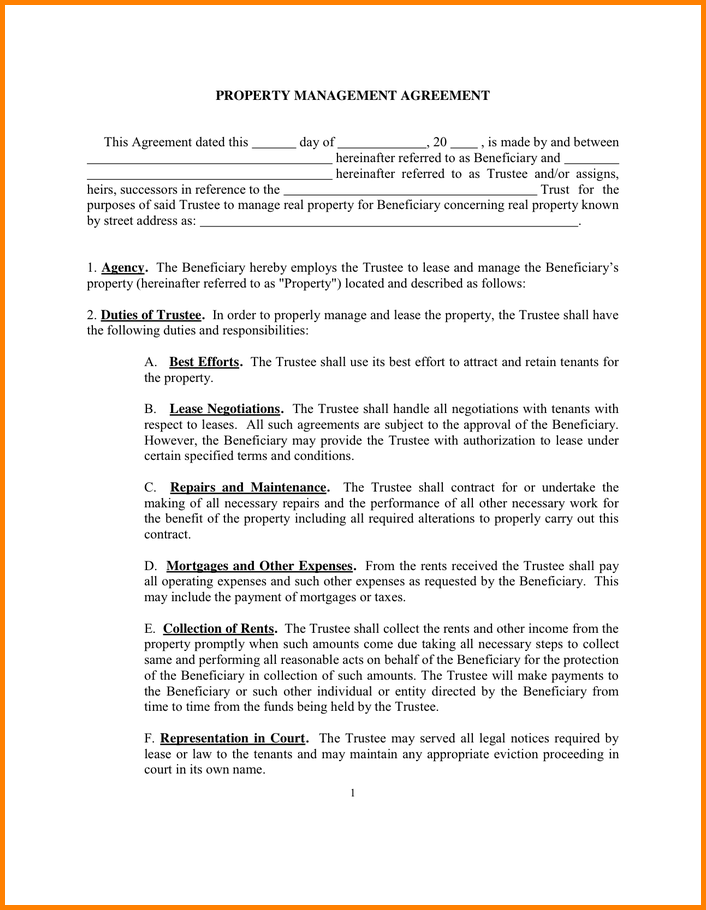 property management agreement template property management property management agreement template property management