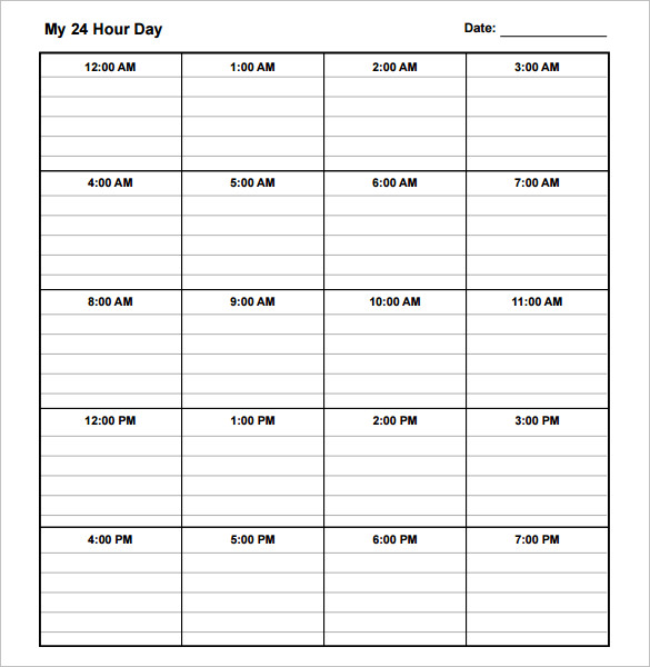 Free Weekly Schedule Templates for PDF 18 templates Free Weekly Schedule Templates for PDF 18 templates