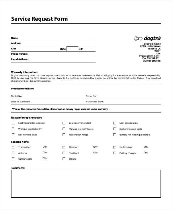 computer repair request form template service request template computer repair request form template service request template