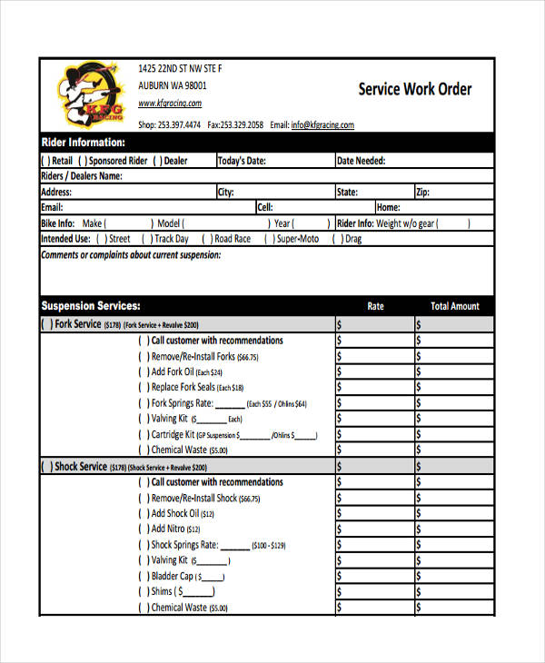 service work orders template Boat.jeremyeaton.co service work orders template Boat.jeremyeaton.co
