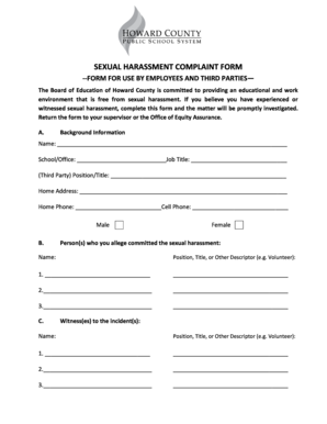 7 Harassment Complaint Forms – Samples, Examples & Formats 7 Harassment Complaint Forms – Samples, Examples & Formats